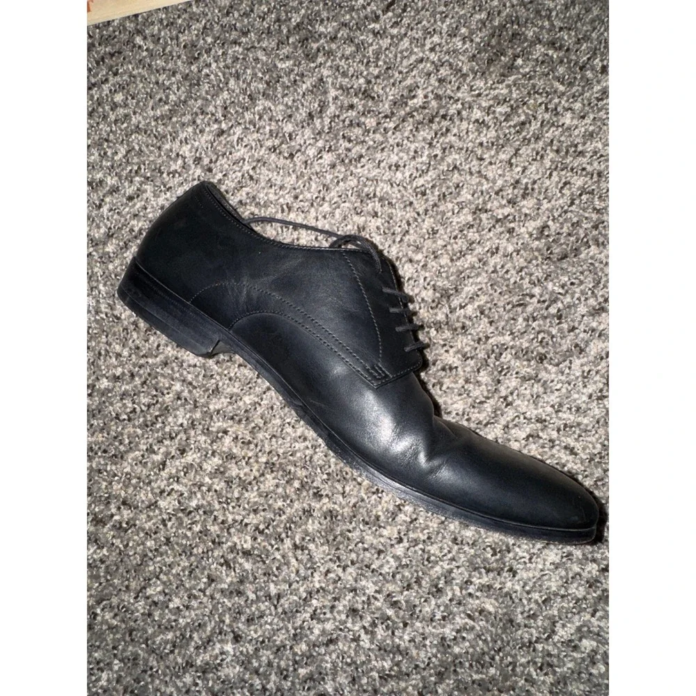 Hugo Boss Black Leather Sz 11.5 Mens‎ Oxford Dress Shoes